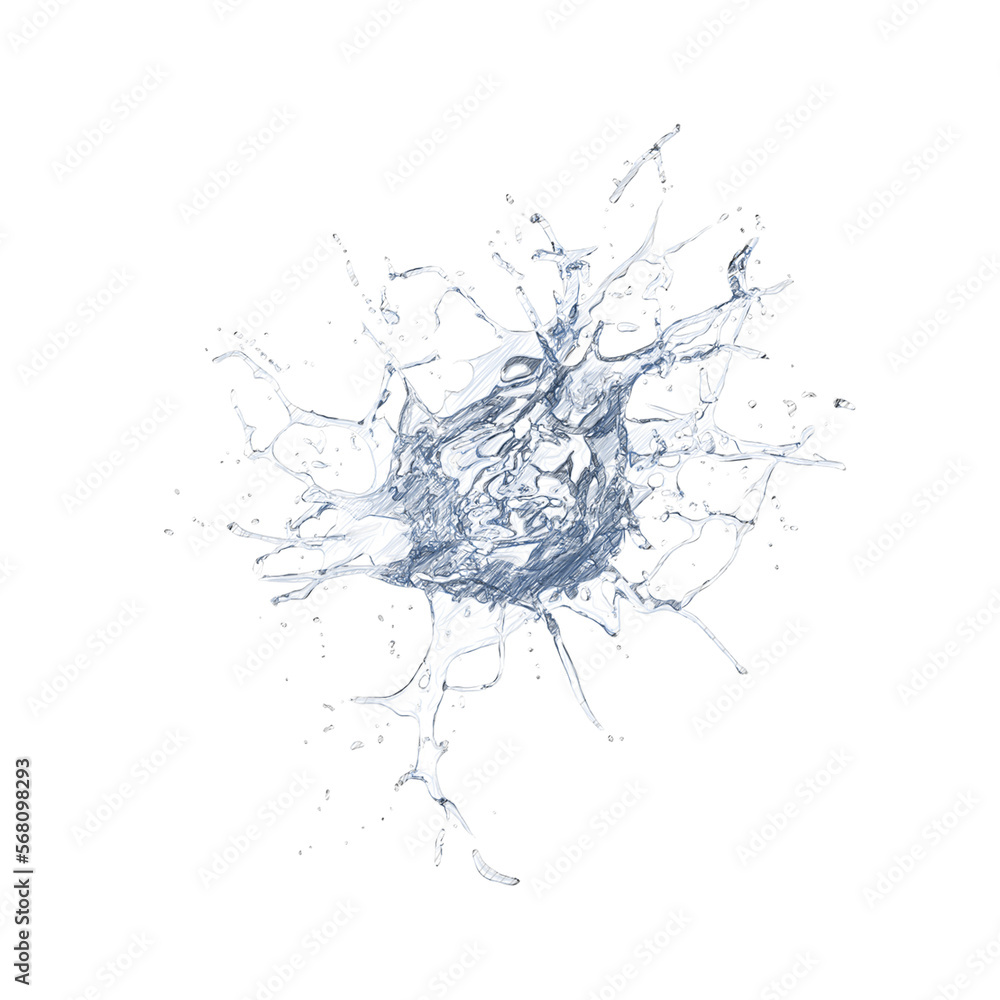 Water splash isolated transparent background drawing
Water splash isolated transparent background drawing