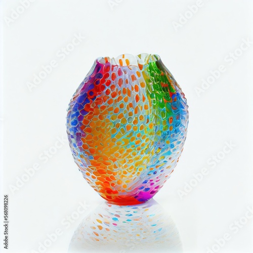 Fotografiet Imaginary glass vase created with generative AI