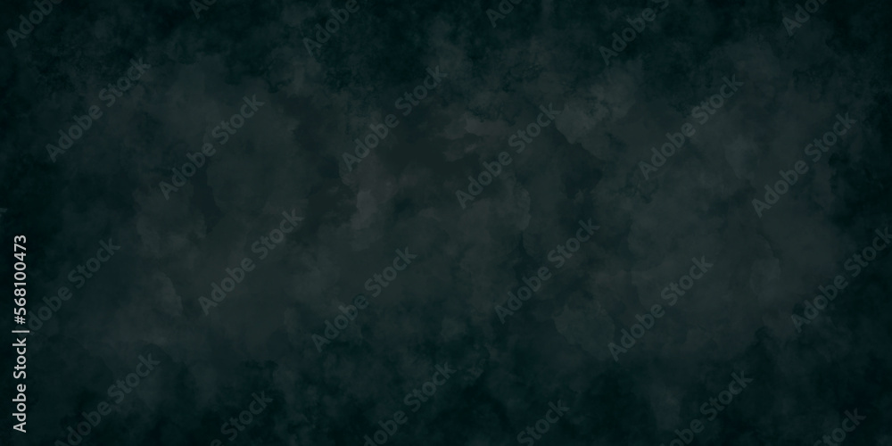 Gloomy dark blue background of large size, wallpaper with smoke, texture of clouds, grunge interior design of surfaces.