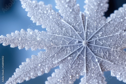 High-Resolution Image of Snowflake Showcasing its Unique and Striking Characteristics, Perfect for Adding a Winter Wonderland Element to any Design Project © Gabriele