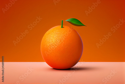 orange on a black background