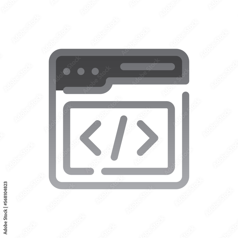 development two tone gradient icon development two tone gradient icon