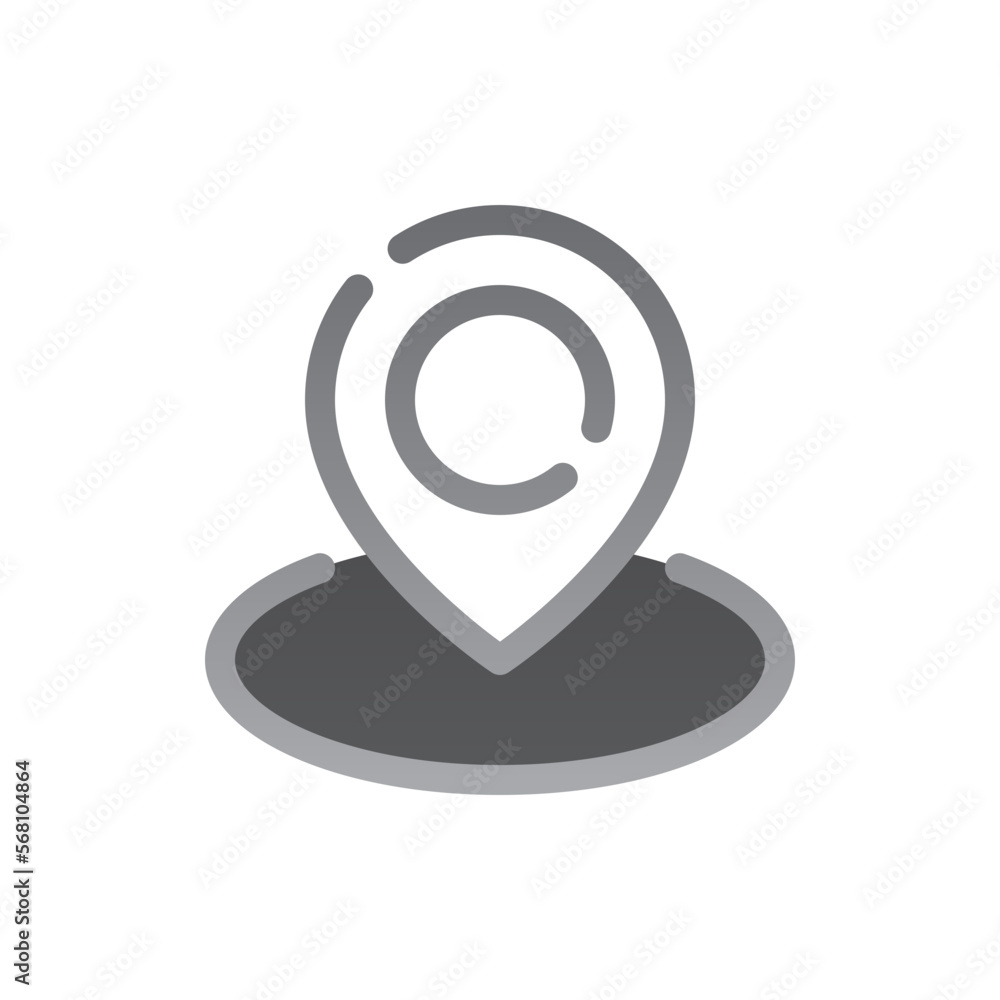 location two tone gradient icon location two tone gradient icon