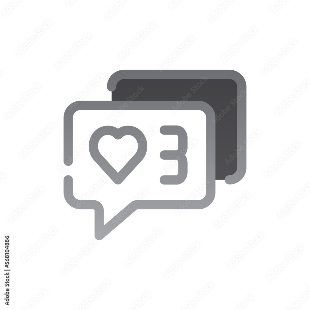 number two tone gradient icon number two tone gradient icon
