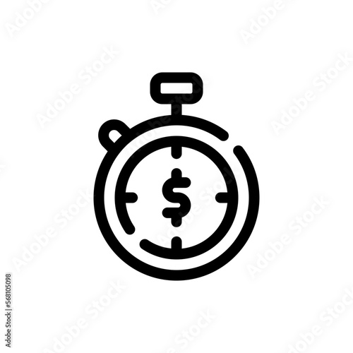 chronometer line icon