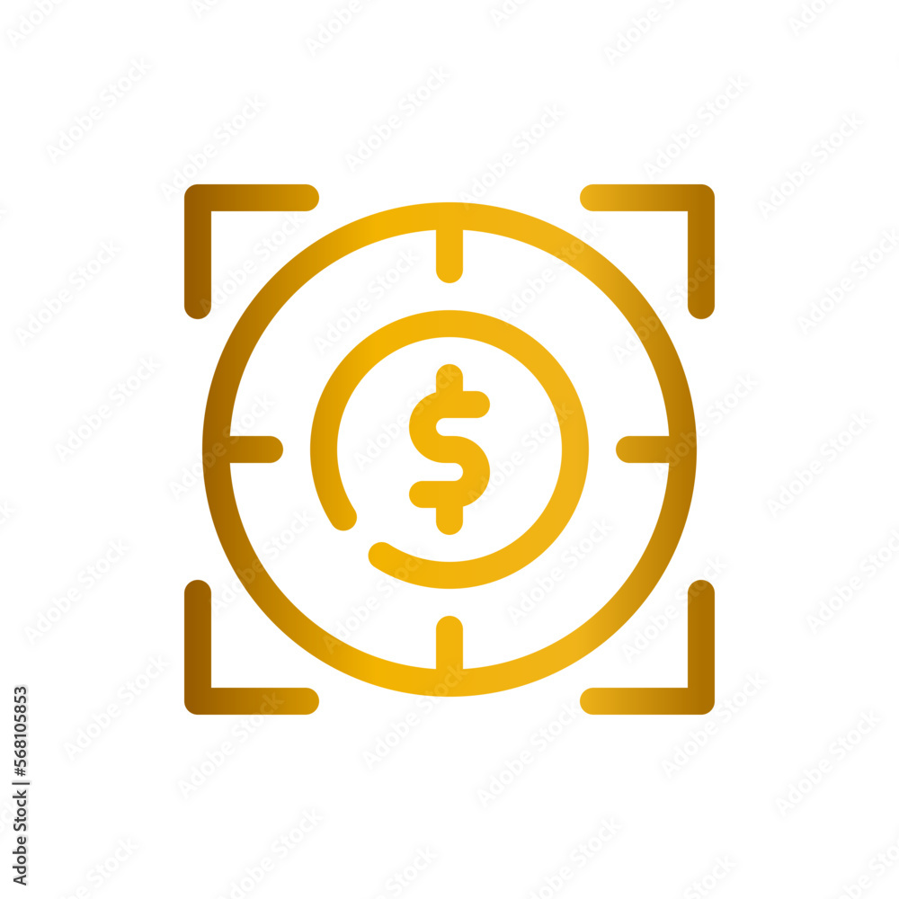 target gradient icon target gradient icon