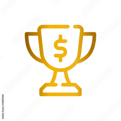 trophy gradient icon