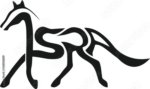 srp horse logo design