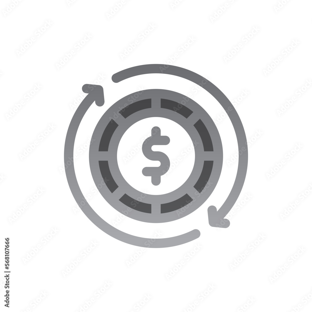 cash flow two tone gradient icon cash flow two tone gradient icon