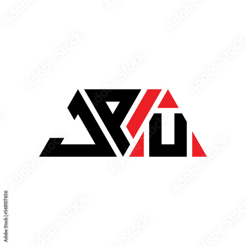 JPU triangle letter logo design with triangle shape. JPU triangle logo design monogram. JPU triangle vector logo template with red color. JPU triangular logo Simple, Elegant, and Luxurious Logo...