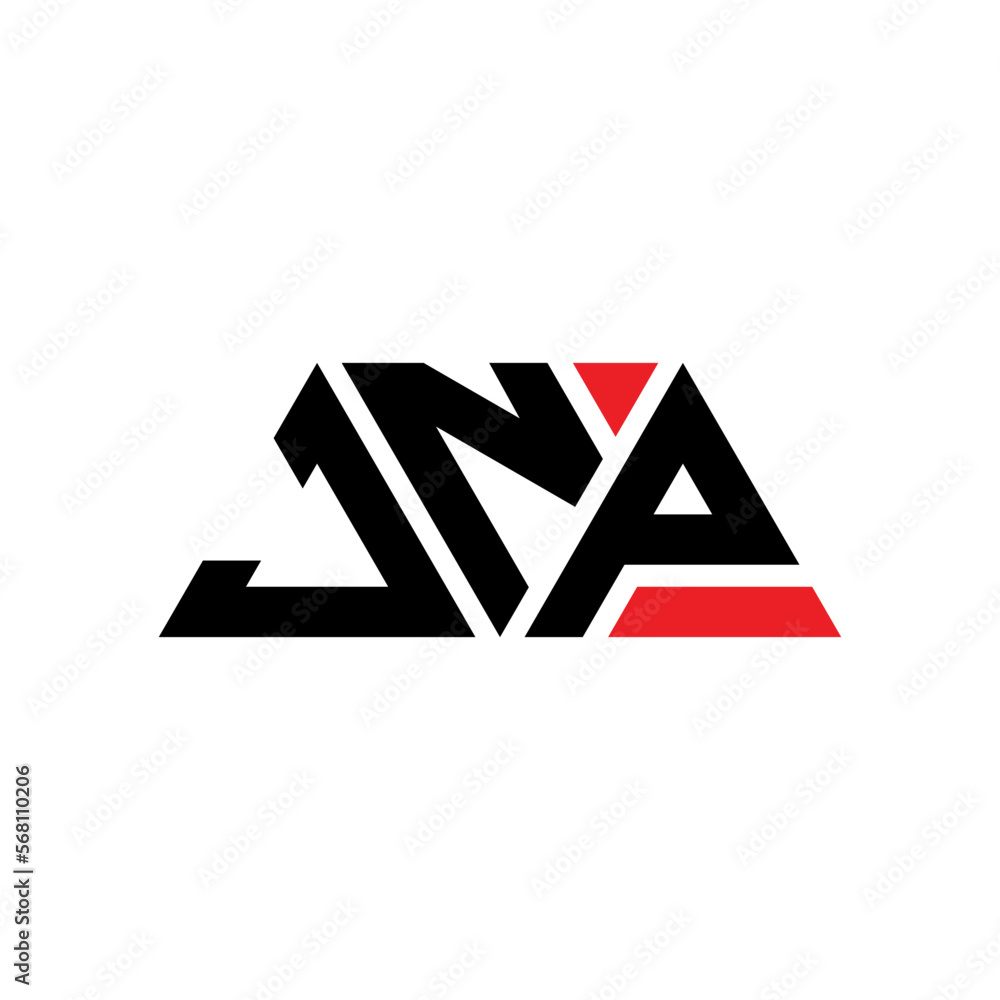 JNP triangle letter logo design with triangle shape. JNP triangle logo ...