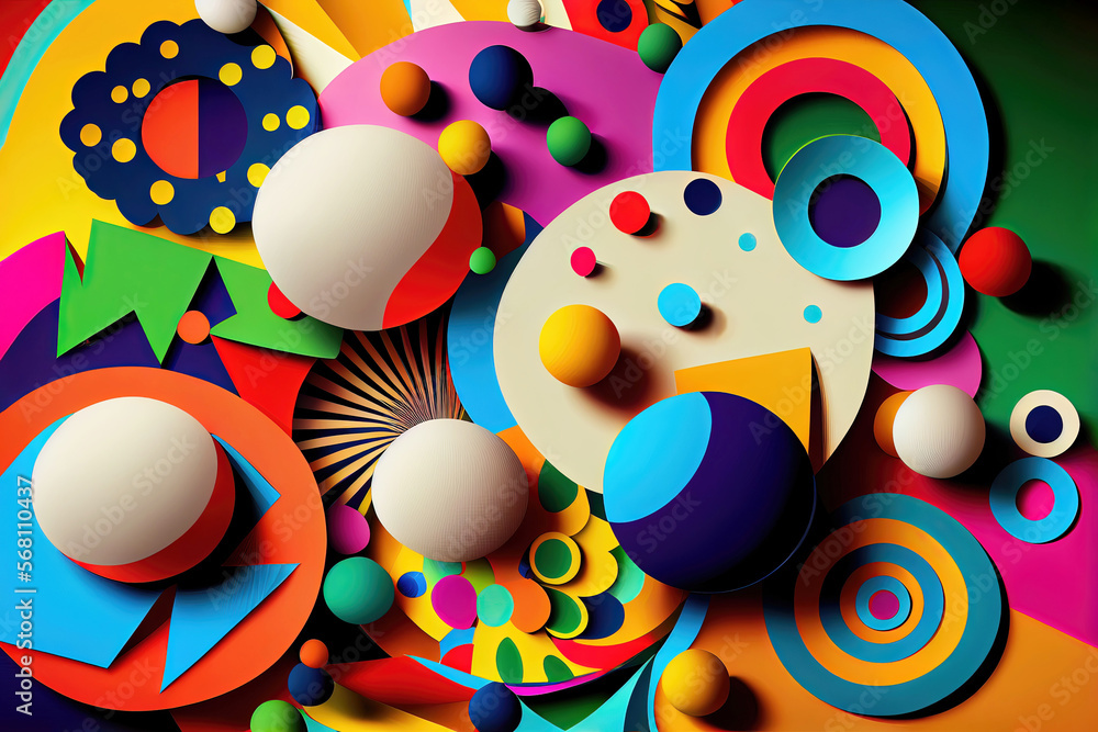 Fototapeta premium Abstract colorful background wallpaper design (Generative AI)