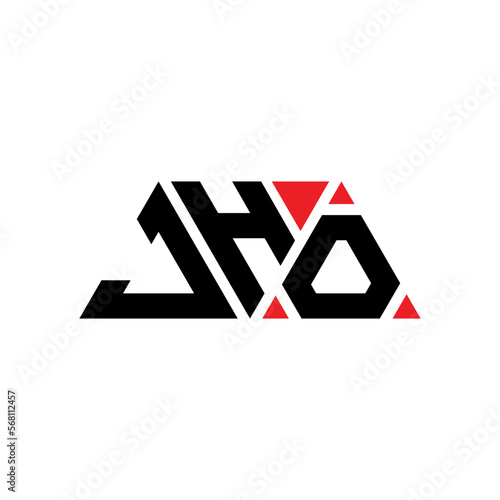 JHO triangle letter logo design with triangle shape. JHO triangle logo design monogram. JHO triangle vector logo template with red color. JHO triangular logo Simple, Elegant, and Luxurious Logo...