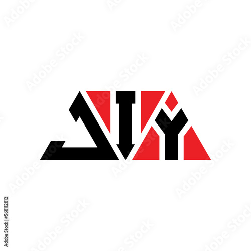 JIY tJIangle letter logo design with tJIangle shape. JIY tJIangle logo design monogram. JIY tJIangle vector logo template with red color. JIY tJIangular logo Simple, Elegant, and LuxuJIous Logo...