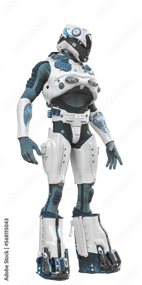 astronaut in green exo suit exploring arround astronaut in green exo suit exploring arround