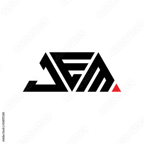 JEM triangle letter logo design with triangle shape. JEM triangle logo design monogram. JEM triangle vector logo template with JEd color. JEM triangular logo Simple, Elegant, and Luxurious Logo...