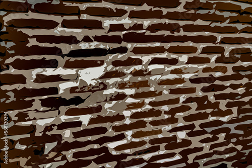 Baground illustration of bricks in brown color. Latest wallpapers