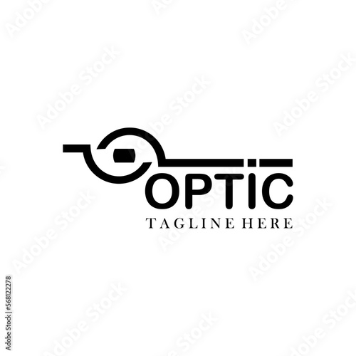 eye logo editable vector for optik or eyecare company or other business