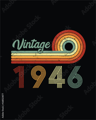 Vintage 1943 80 Years Old Boys And Girls 80th Birthday T-Shirt