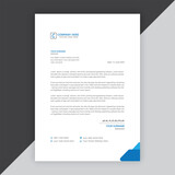 Modern company or business letterhead vector template