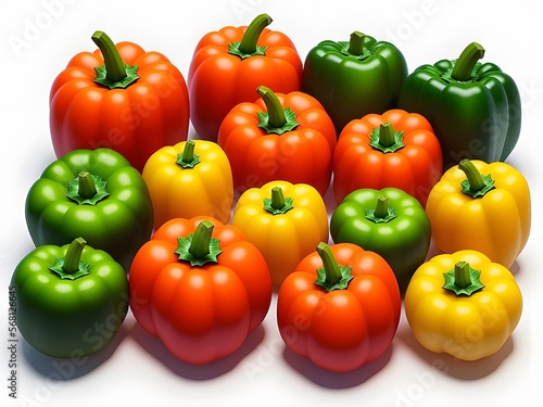 Healthy Vegetable Bowl Isolated on White Background