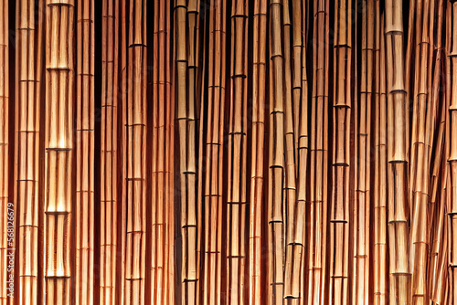 Brown bamboo stick pattern background