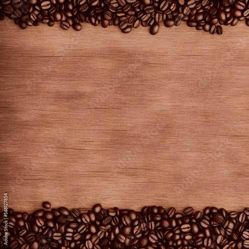 Freshly roasted coffee beans. Generative Artificial Intelligence © Claudio Caridi