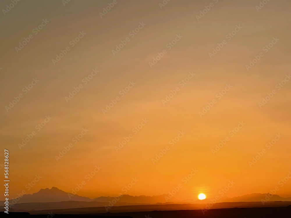 Sonnenuntergang in der Sahara