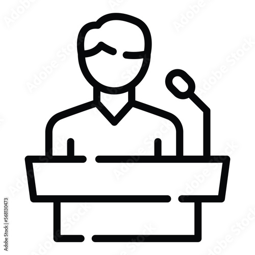 A�speaker�is someone who delivers a speech 