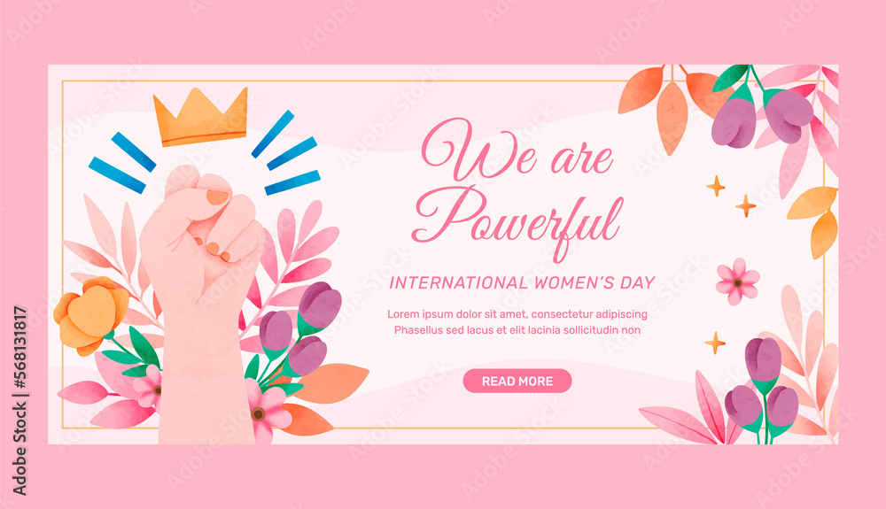 Women Day greeting template with two different formats for social media posts by  pikisuperstar