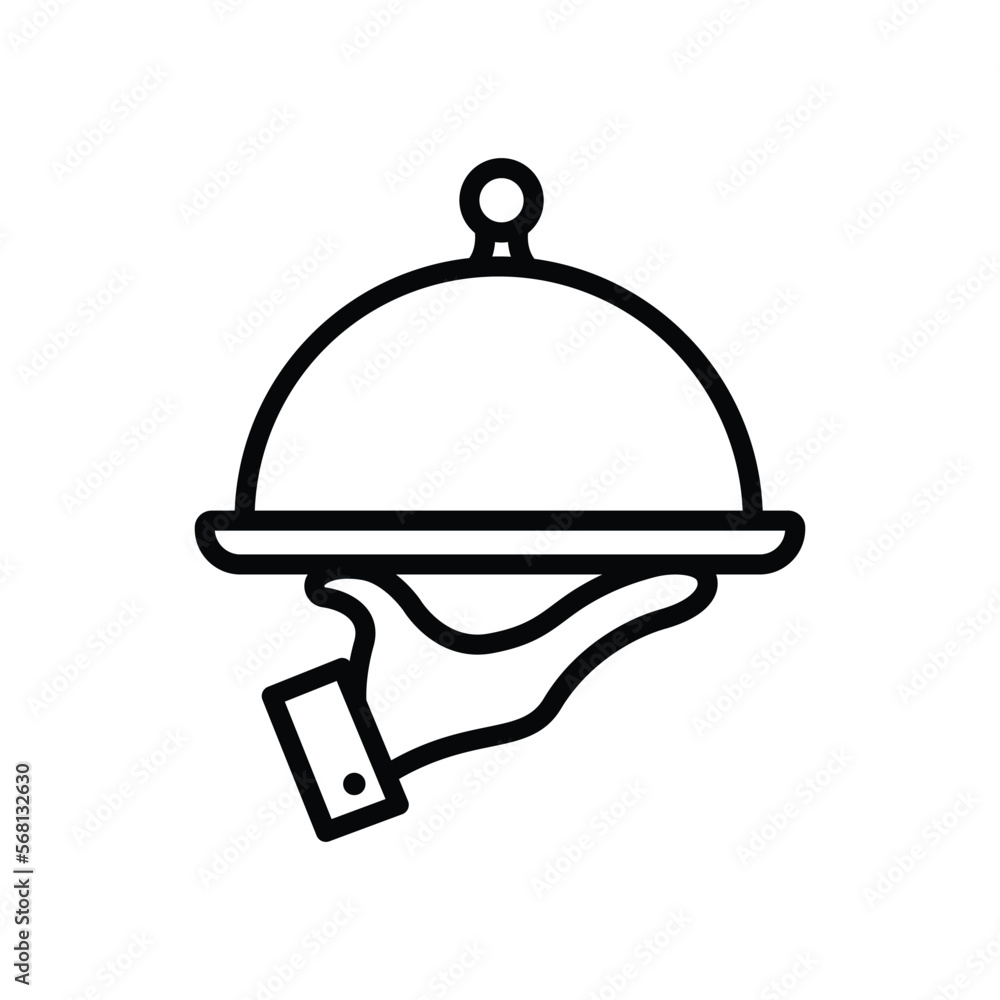food tray icon vector design template in white background food tray icon vector design template in white background