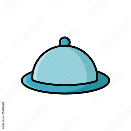 food tray icon vector design template in white background