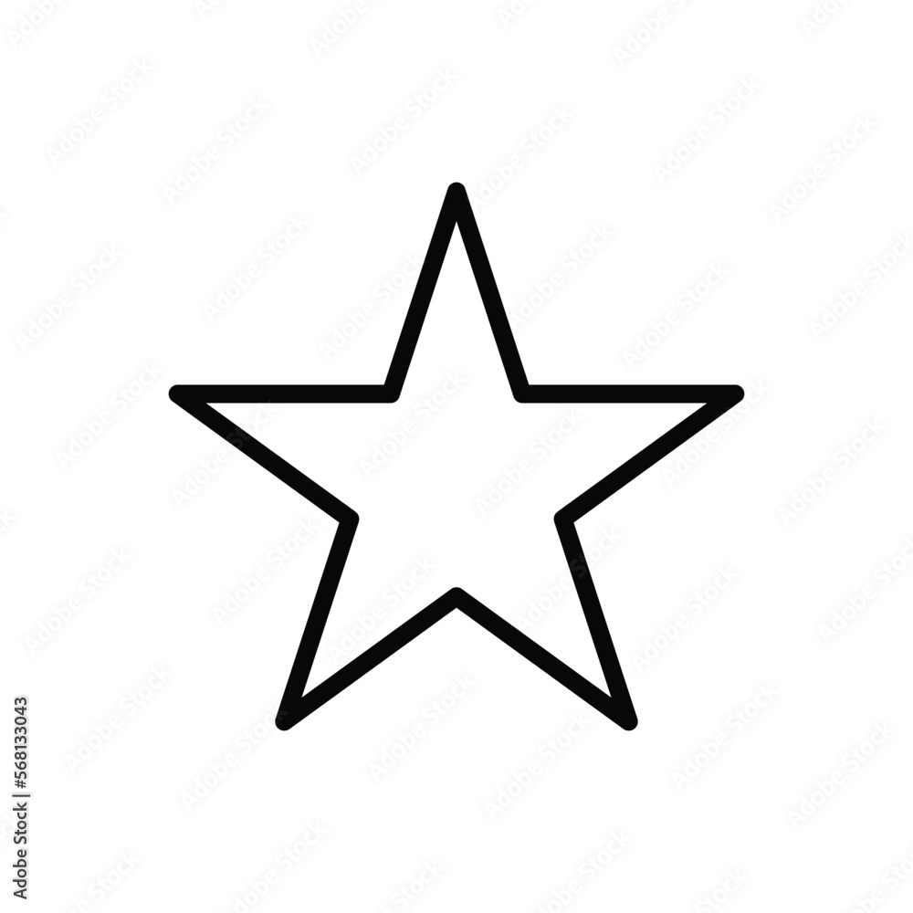 star icon vector design template in white background star icon vector design template in white background