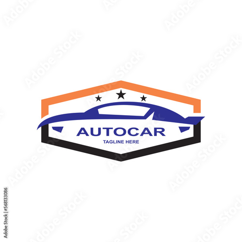 Auto Team Racing Club Car Repair Service Template Logo Vector Symbol