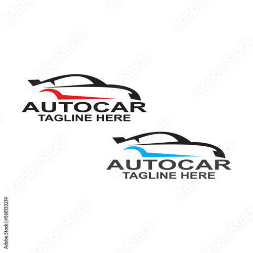 Auto Team Racing Club Car Repair Service Template Logo Vector Symbol