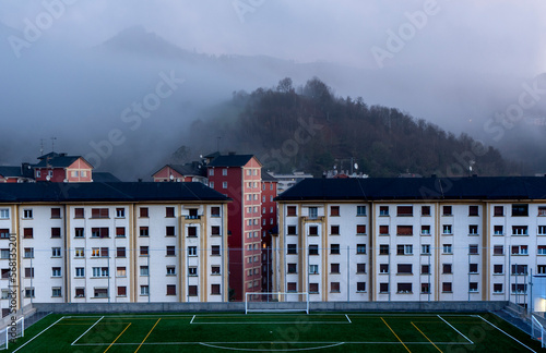 General view of Eibar, Guipúzcoa, Spain