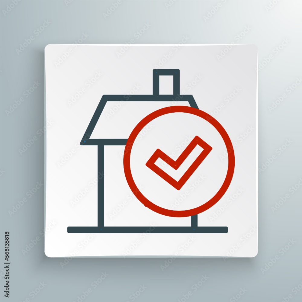 Line Home cleaning service concept icon isolated on white background. Building and house. Colorful outline concept. Vector Line Home cleaning service concept icon isolated on white background. Building and house. Colorful outline concept. Vector