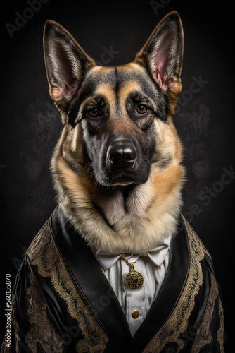 german shepherd portrait