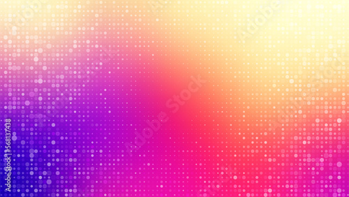 Abstract poster background for banner design with bright glowing particles. Futuristic graphic vector dots design. Modern art template. Abstract neon halftone background. Glowing neon dots backdrop