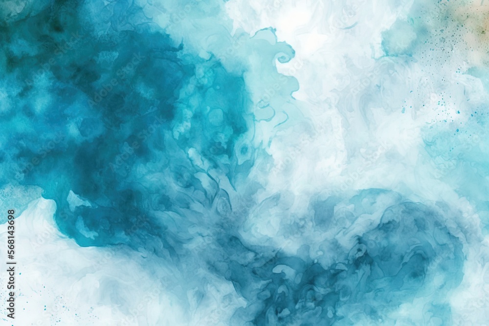 Blue sky and clouds watercolor background. Blue sky and clouds watercolor background.