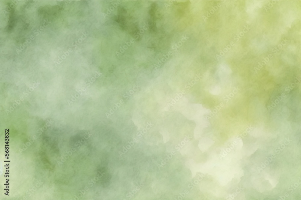 Abstract watercolor green spring background.