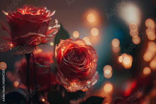 Beautiful rose background for valentines day