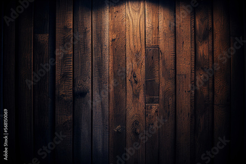 Stylish Dark Wood Background: Perfect for Your Next Creative Project. Generative AI.