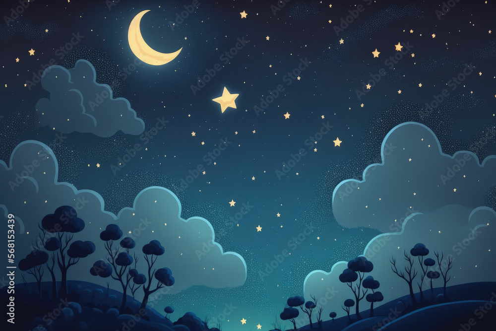 Night sky texture with stars. Generative AI Night sky texture with stars. Generative AI