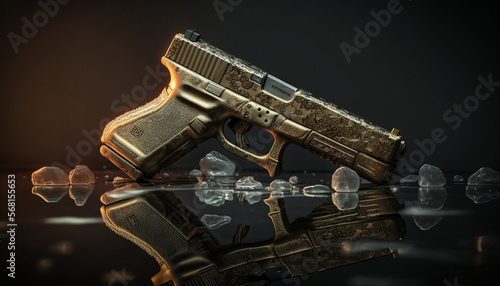 Pistol Gun gold