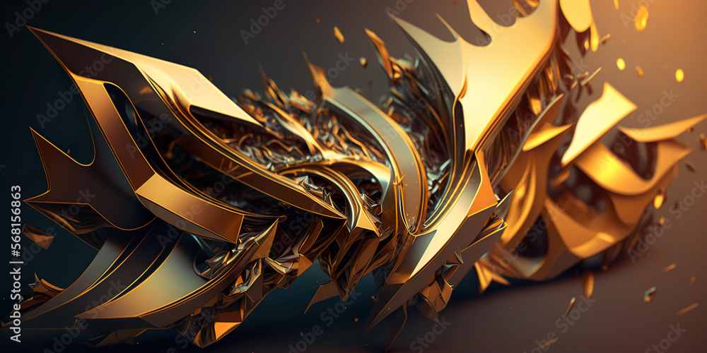 Gold color modern design. Metal texture silver and gold glossy abstract ...