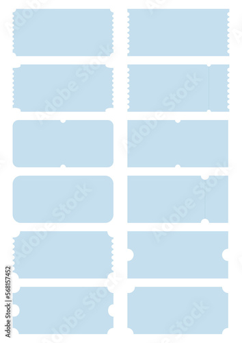 Blue easter 2024 store discount coupon ticket set	