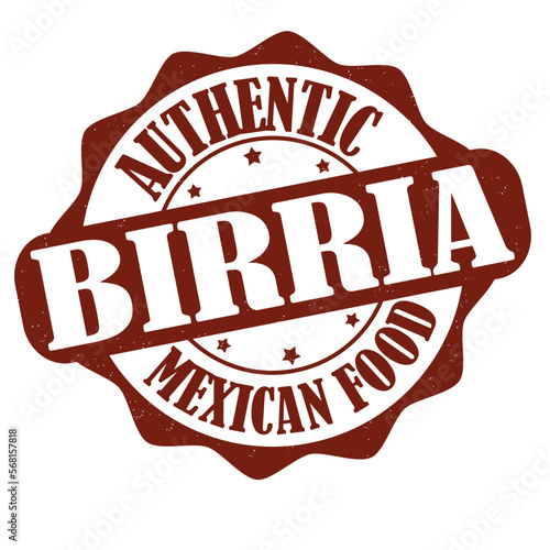 Birria label or stamp
