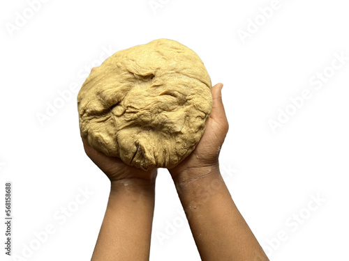 hand holding flour Doug 