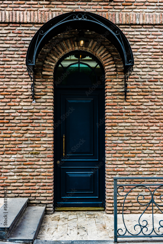 Old deep blue door